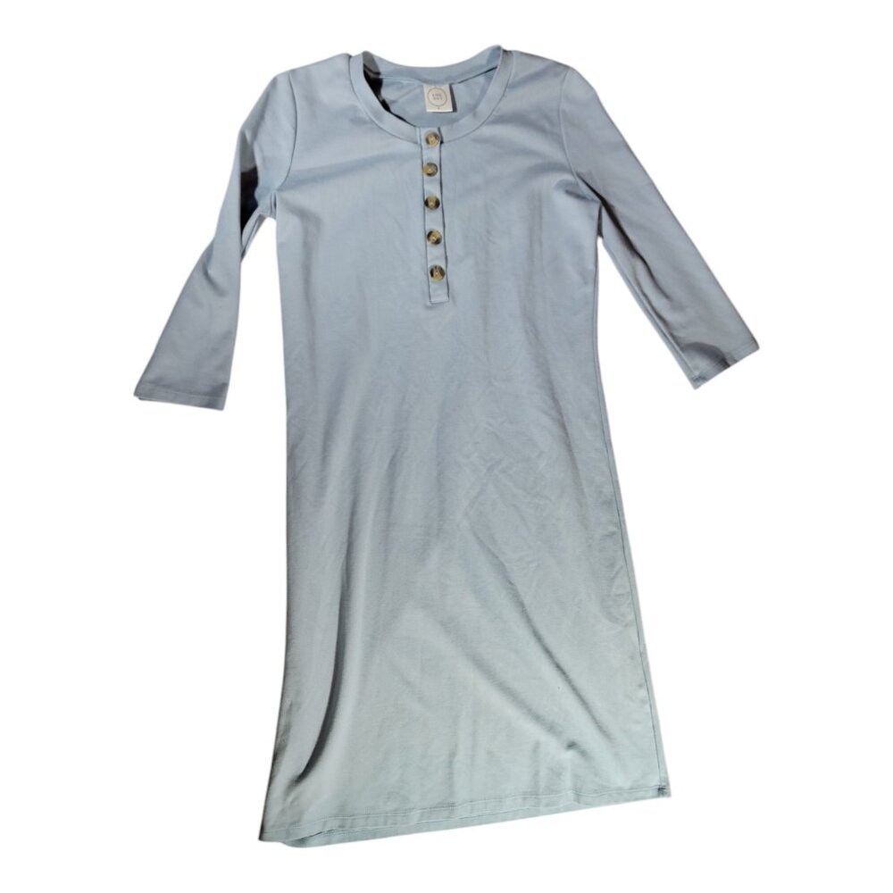 LouLou Dress, Grey Cotton
